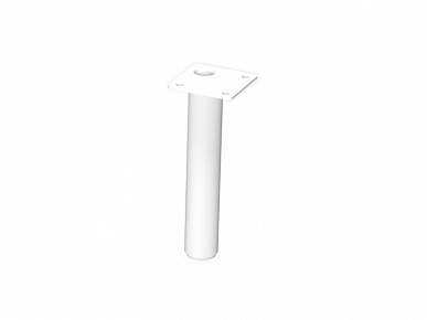 Опора ф 25х150 регулируемая белая