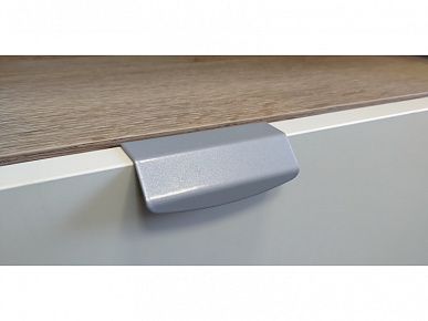 Ручка мебельная торцевая-75 серая