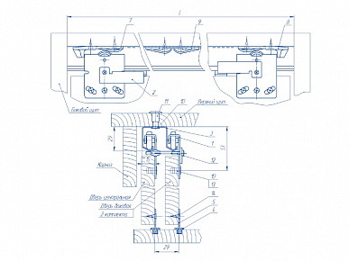 Механизм раздвижных дверей 3в на 3 двери