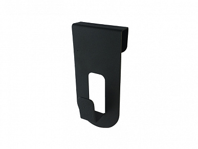 Держатель-крючок 16 мм п.порошок черный