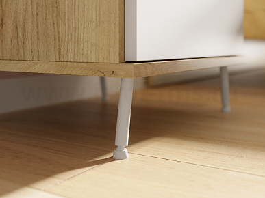 Опора ф16х100 наклонная с шарнирным подпятником черная