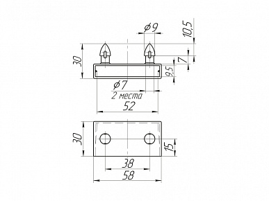 Латодержатель 8х53 черный