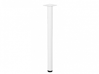 Опора ф 51х720 с приварным фланцем в сборе белая