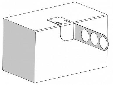 Держатель для плечиков п.порошок белый
