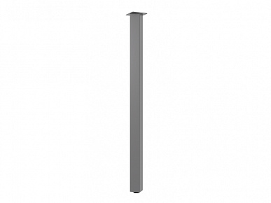 Опора 50х50х720 с приварным фланцем регулируемая серая