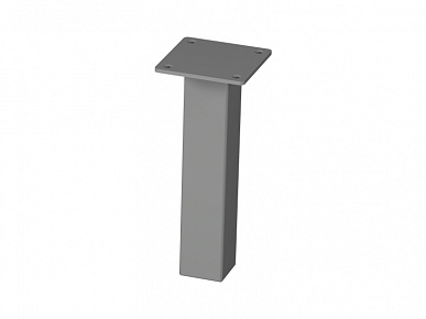 Опора 30х30х150 алюминий матовый