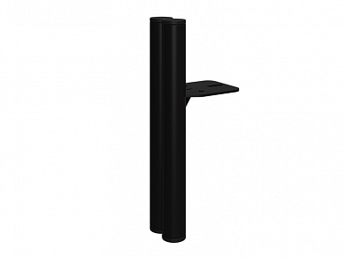 Опора Дуэт ф25х150 черная