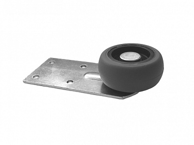 Ролик направляющий d42 с плоским кронштейном