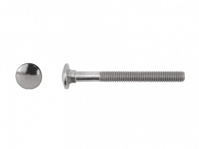 Болт М8х50, квадратный подголовок, полукруглая головка