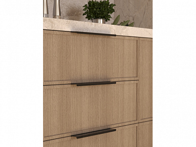 Ручка торцевая FLAT 160(188) золото
