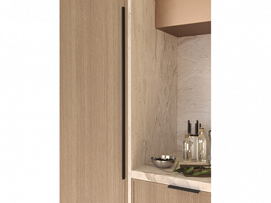 Ручка торцевая FLAT 864(896) черная