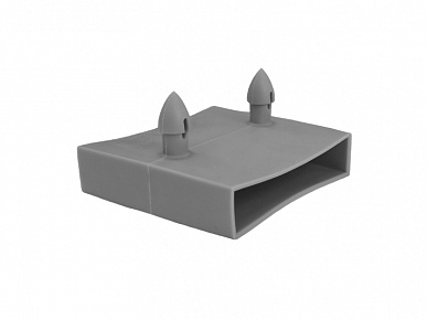 Латодержатель двойной 10х53 серый