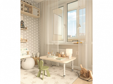 Опора телескопическая 340-460 белая