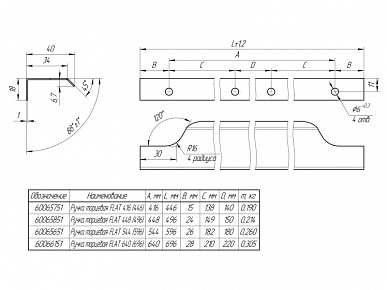 Ручка торцевая FLAT PRO 416(446) золото