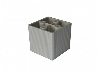 Опора мебельная Акант серебро (эмаль)