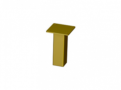 Опора 30х30х100 золото