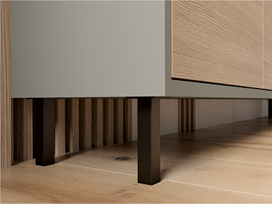 Опора 30х30х100 регулируемая белая