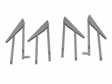 Комплект "Механизм стола трансформируемого" металлик