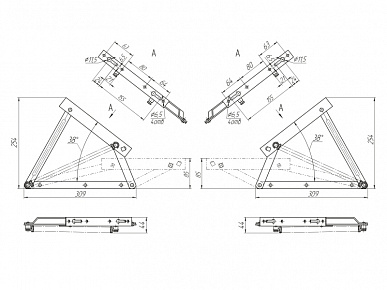 Механизм трансформации "Manstad-2"  комплект с пружинами