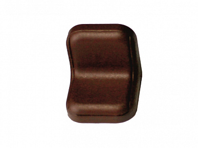 Уголок пластиковый с заглушкой коричневый (8) - 100шт