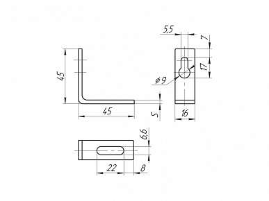 Кронштейн подвески 5.1Ж, S=2 мм