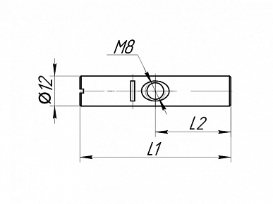 Вкладыш ф12х50 М8