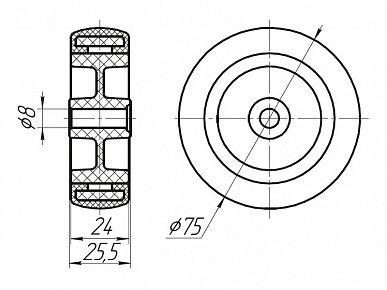 Колесо ОК подшипниковой
