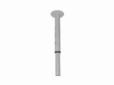 Опора телескопическая 340-460 алюминий матовый