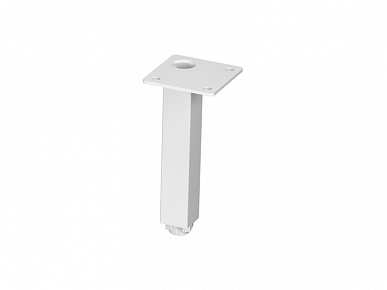 Опора 20х20х120 регулируемая белая муар