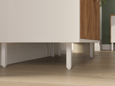 Опора 20х20х150 регулируемая белая