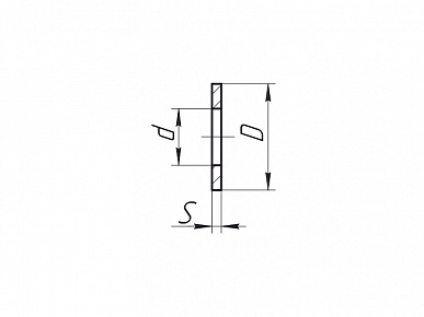 Шайба плоская 8,4х17х1,2