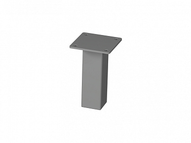 Опора 30х30х100 алюминий матовый