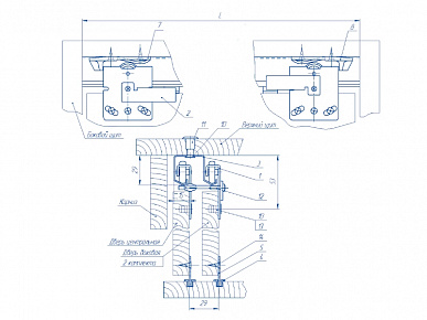 Механизм раздвижных дверей 3в на 2 двери