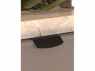 Ручка мебельная торцевая-75 серая