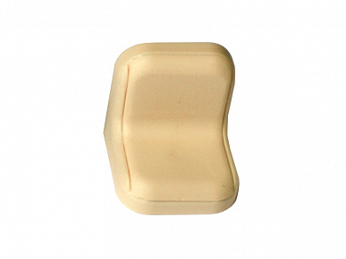 Уголок пластиковый с заглушкой желто-бежевый (14) - 100шт