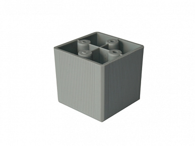 Опора мебельная Акант серая